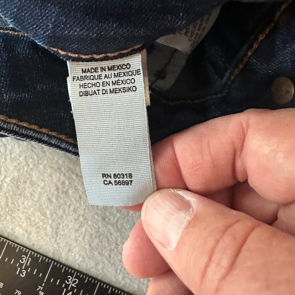 Lucky Brand Jeans Womens 29 Dark Blue Skinny Mid Rise Stretch Denim Classic - Picture 12 of 16